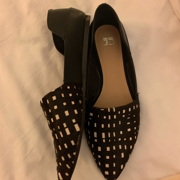 Joe’s Jeans Mule Slides Flats Black Animal Print - Picture 4 of 8